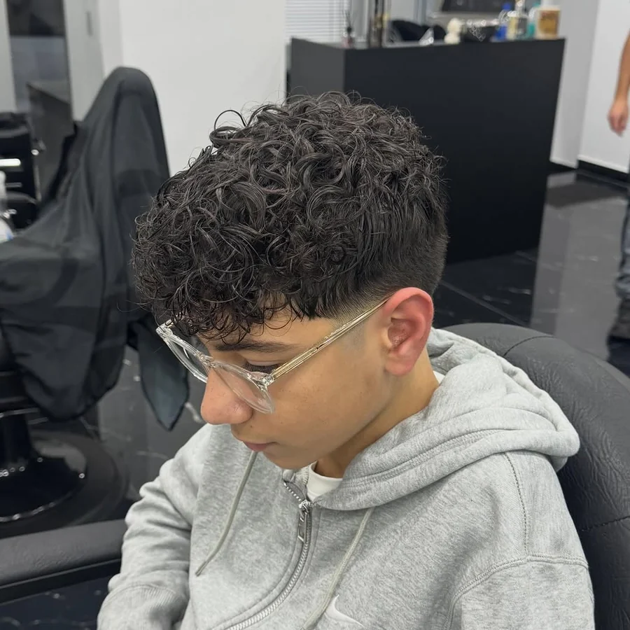 Risultato della permanente con taper fade