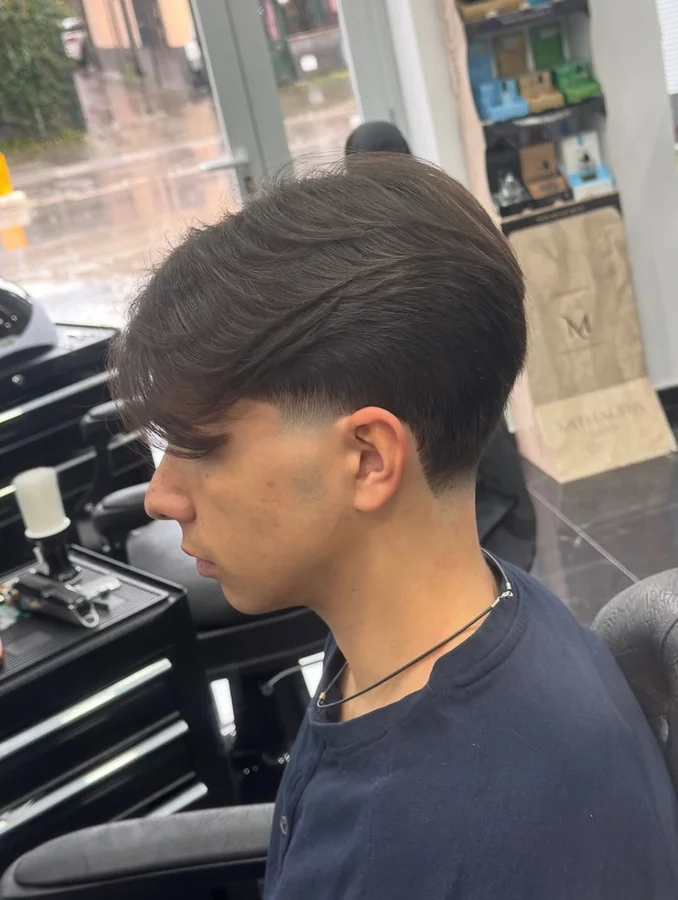 Middle part con sfumatura pulita